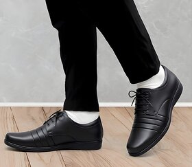 WUGO::Latest Trendy Men Formal Shoes |Black Derby Shoes| Office Shoes For Men's & Boys
