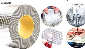 Leak-Proof Aluminum Butyl Tape for HVAC Systems | 10cm Waterproof Sealant Tape, Silver