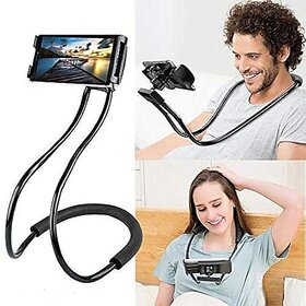 Neck Phone Holder, Neck Hanging Mobile Cell Phone Stand, Multiple Function Bracket, Flexible Rotating Mounts Universal f