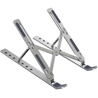 GOZZTOM Foldable Laptop Stand | Adjustable Aluminum Laptop Holder for Desk and Office