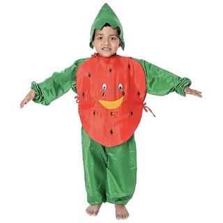 Litchi Fruit Red Fancy Dress Costume For Kids