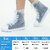 Pack of 2 Waterproof Reusable Shoe Covers, Non-Slip Rain Boot Covers for Men & Women, XXL White