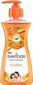 Santoor Classic Sandalwood & Tulsi Hand Wash (200ml)