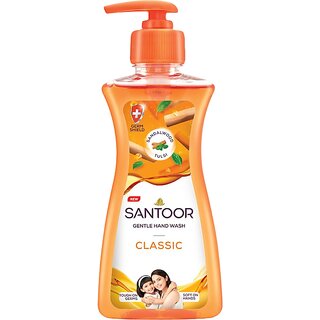 Santoor Classic Sandalwood & Tulsi Hand Wash (200ml)