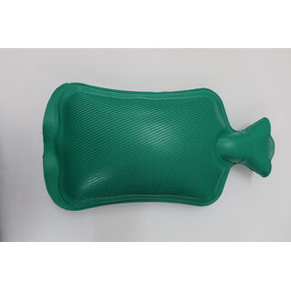FAIRBIZPS Hot Water Bag for Pain Relief Large Capacity Manual Hot Water Bag for Back Pain, Period Pain, Neck (GREEN)