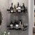 (Pack of 2) Shower Caddy Corner  Shower Organizer With Soap Holder  Stainless Steel Shelf  5 in 1 Self Adhesive Shelf Organizer Combo/Metal Racks and Shelves for Wall/Stand