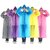 (Assorted Color ) Universal EVA Waterproof Hooded Raincoat for Men, Women, Boys  Girls  Reusable Outdoor Water Resistant