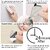 Self Adhesive Stainless Steel Wall Hooks  Heavy Duty Waterproof Sticky Hooks for Kitchen, Bathroom  Home (Pack of 6)