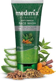 MEDIMIX Ayurvedic Anti Pimple Essential Herbs Face Wash (100 ml)