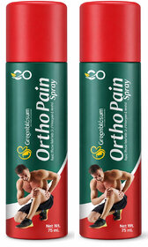 Greenblosum Ortho Pain Relief Spray 75 ml Pack of 2 for Muscle Joint Pain
