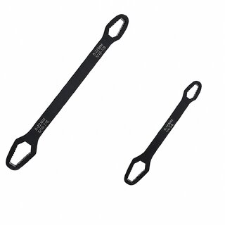 2 Pieces Universal Multifunctional Wrenches Set Torx Wrench Self-Tightening Spanner Hand Tools For 3Mm-22Mm Nuts