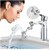 (Set of 1) FAUCET Extender Universal 1080xc2xb0 Swivel Robotic Arm Swivel Extension Faucet Aerator ABS plastic Chrome Finish body Faucet Sprayer Attachment tap filter