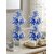 Premium Blue White Artificial Flower Plant with Minimalist White Pot