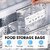Reusable Aluminum Foil Storage Bags With Zip Lock  Label Stand-Up Bottom Silver Foil Food Storage Pouches for Vegetable
