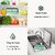 3 Compartment Lunch Box, Tiffin Box for Office MenWomenkids Lunch Box, Microwave Safe Leak Proof Removable School,Gard