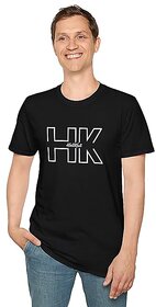 Unisex Cotton T-Shirt with DTF Print  Round Neck Casual Tee for Men & Women | Durable & Stylish Graphic T-Shirt HK-Hell-2