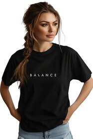 Oversized Womens T-Shirt  Cotton Blend Comfort & Minimalist Style