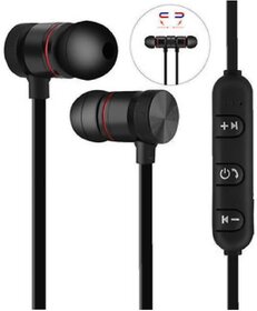 YASH HR Sports Wireless Bluetooth Headphone with Magnetic Suction Earphone Headset Gym, Running Outdoor