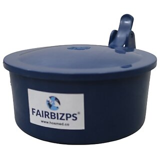 FAIRBIZPS Spitting Mug Spit Box Plastic Spit Mug Leakproof Spitton Mug with Lid Sputum Plastic Cover (300ml) Blue