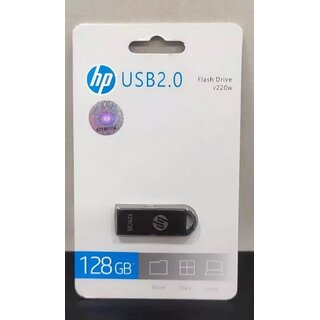 HP V220W USB 2.0 Pen Drive (128 GB, Black  Silver)