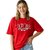 Women's Oversized T-Shirt | 100% Pure Cotton Drop Shoulder Graphic Tee | Vintage California Sunrise Print Casual Half Sleeve Top | Sizes M-XXL