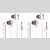 Unv 4Dbase Wired In Ear Earphone With Mic (White)