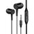 Unv Vnp Wired In Ear Earphone Black, Handsfree,  Earbuds With Mic  Button For Music  Call Control ,Compatible With All Smart Phones.