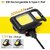 Kudos Rechargeable LED Keychain 3 Modes Flashlight with Bottle Opener - 8 cm (Black)