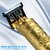 CHARKEE T-9A Gold Cordless Lightweight Trimmer, Multigrooming Kit for Men, Beard & Hair Trimmer