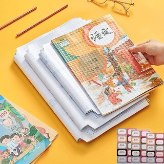 30 Piece-3 Different Sizes -10 Each|Book Biding Cover Waterproof |School Textbook Cut Self-Adhesive A4 Book Protective Case Cover Paper Sticker Book Film