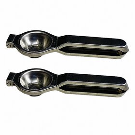 Stainless Steel Lemon Squeezer Manual Citrus Juicer Press Pack of 2