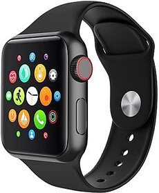 T55 Unisex Square Dial SmartWatch Compatible For Android (Black)
