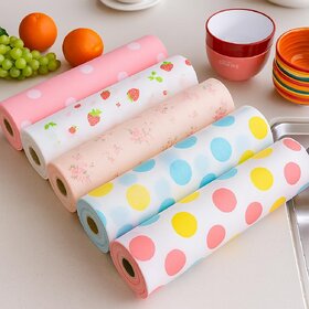 Minha Waterproof Polka Dot Drawer  Cabinet Mat  Antibacterial Foam Shelf Liner for Kitchen, Wardrobe  Cupboard  Non