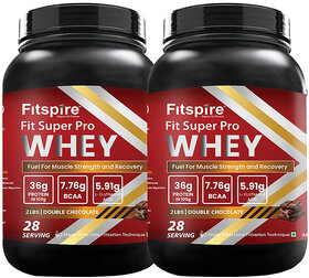Fitspire Fit Super Pro Double Chocolate Whey Protein 2 lbs Pack of 2