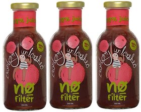 No Filter Cranberry Unleashed 100 Cranberry Juice  No Sugar Added  No Preservatives  (355ml x Pack of 3 )