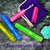 (Pack of 4) Plastic Toothbrush Covers  Anti-Bacterial Hygienic Multicolor Travel Storage Case