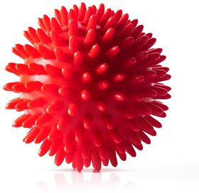 Natural Thermoplastic Rubber Dog Spike Ball, 2.8 Inch/7 cm, Suitable for Small to Medium Dogs & Puppies, Chewing, Teething, & Training Bouncy Ball Toy, Safe for Dogs, Highly Durable