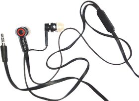 UNIVERSAL HANDSFREE EARPHONE  BLACK 3.5 MM JACK WITH MICK FOR ALL MOBILE