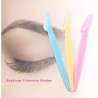 3 PCS Eyebrow Razor Kit, Face  Eyebrow Hair Shaper Razor Knife Shaver Trimmer Shaving Grooming Remover Kit