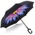 Gaze Me Reverse  C-Shaped Handle, Anti-UV Waterproof Windproof Rain Umbrella for Women and Men.