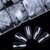 Clear Transparent Artificial Reusable Fake False Nails With Glue -Pack 1 contain 100 pcs