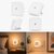 Smart Night Sensor Lamp Dim LED Light, Automatic ON/OFF, Energy-Saving 0.5W for Bedroom & Home