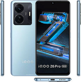 (Refurbished) Iqoo Z6 Pro (256 GB Storage 12 GB RAM) Black -Superb Condition, Like New
