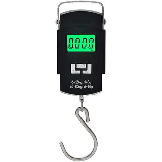 Shine Digital Scale Hanging weight machine WH-A08-50kg X 5gm Mini Digital Kitchen Bakery Provison Store Square Steel Scale