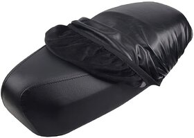 Activa Seat Cover 65 x 35 cm | PU Leather & 3D Mesh Seat Cushion Cover | Removable Washable Seat Protector for Daily Riding | Dust Resistant & Anti Scratch | Black