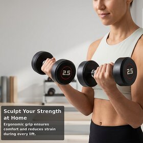 Durable 2.5Kg Dumbbell Pair for Strength Training and Home Workouts