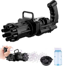 Sales Bubble Gatling Gun, 8-Hole Electric Bubbles Gun for Boys and Girls, Gatling Bubble Machine Toy, Electric Bubble Maker(Multicolor)