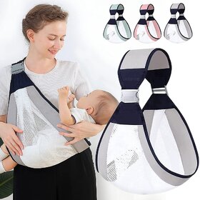 Baby Carrier Newborn To Toddler, Ergonomic 3D Mesh Baby Carrier Bag Baby, Adjustable Baby Sling Bag, Lightweight Breathable Baby Carrier Wrap With Shoulder Strap,Multicolor