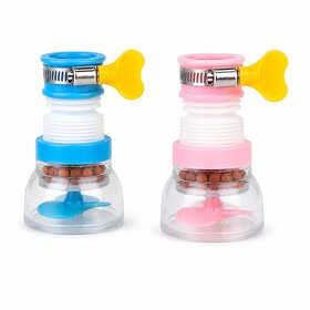 (Pack of 2) 360 Rotating Splash-Proof Faucet Nozzle with Expandable Filter for Sink  Bathroom (Multicolor)