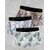 Pack of 3 Floral  Geometric Print Men Trunks - Stylish  Comfortable Underwear